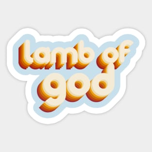 lamb of god Sticker